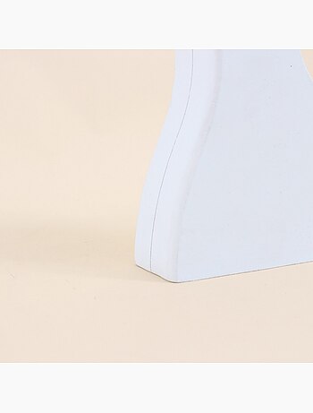 Bougeoir design blanc 30cm