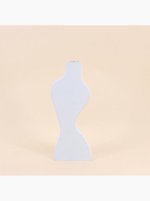 Bougeoir design blanc 30cm - Kiabi