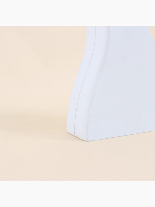 Bougeoir design blanc 30cm - Kiabi