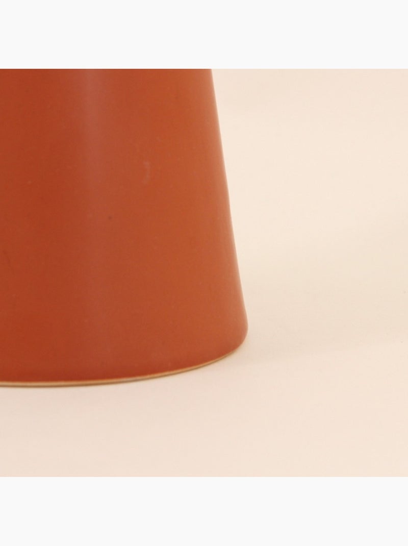 Bougeoir design en grès terracotta 30cm Terre cuite - Kiabi