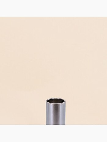 Bougeoir design en métal chromé 5,5cm
