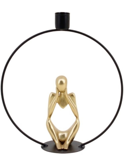 Bougeoir design rond 22cm - Kiabi