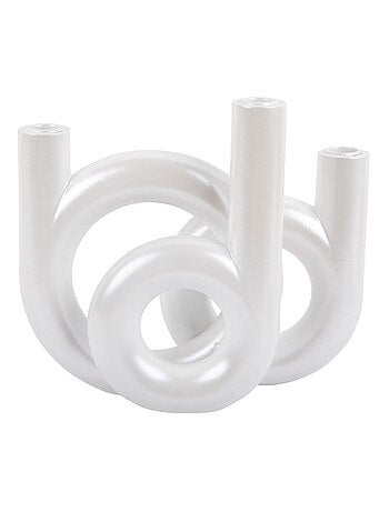 Bougeoir design sculptural en anneaux LOOPA
