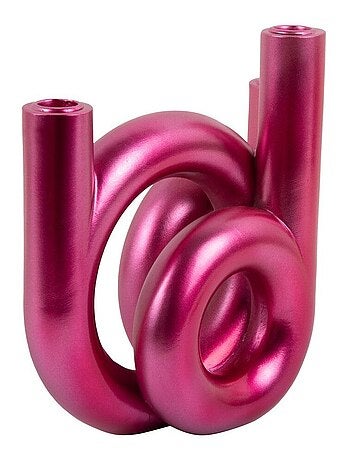 Bougeoir design sculptural en anneaux LOOPA