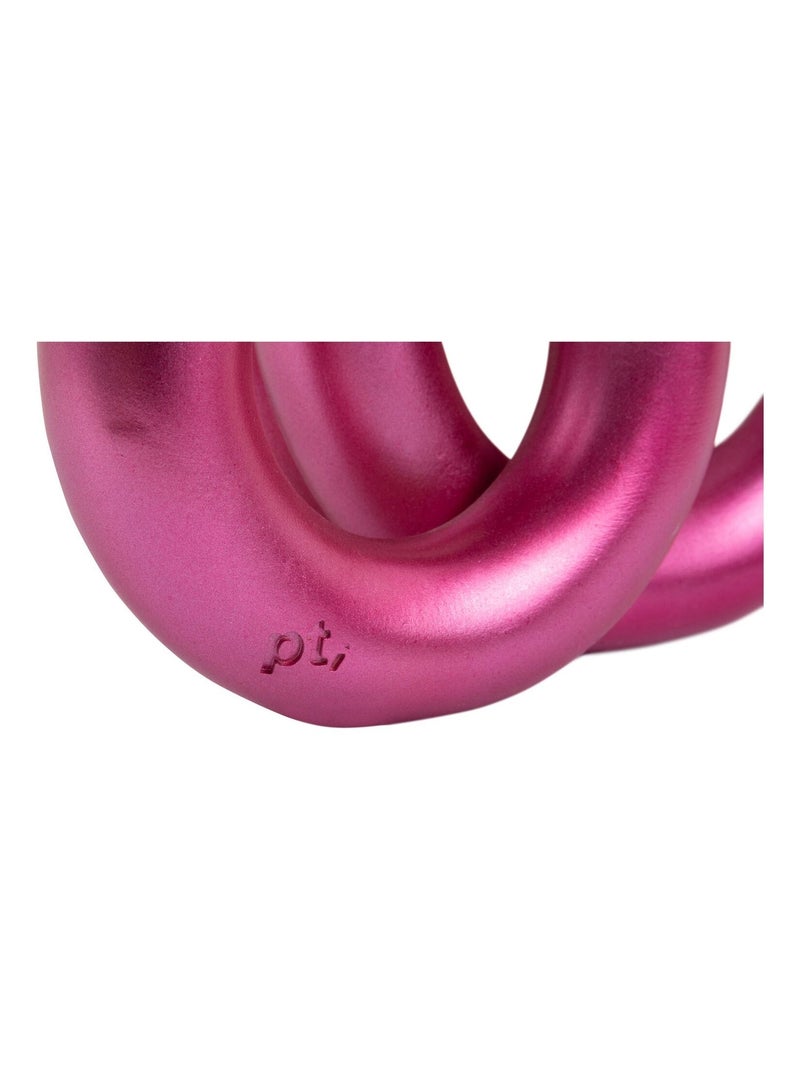 Bougeoir design sculptural en anneaux LOOPA Rose - Kiabi