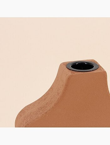 Bougeoir design terracotta 34cm