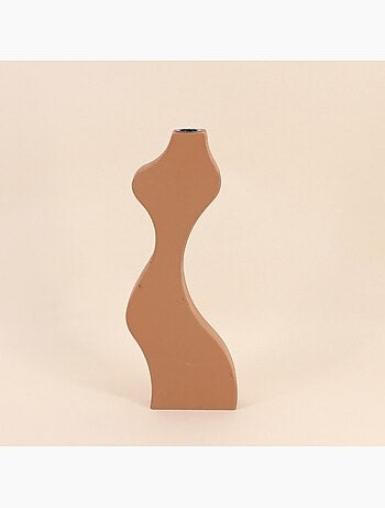 Bougeoir design terracotta 34cm