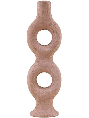 Bougeoir donuts en grès sable 45cm