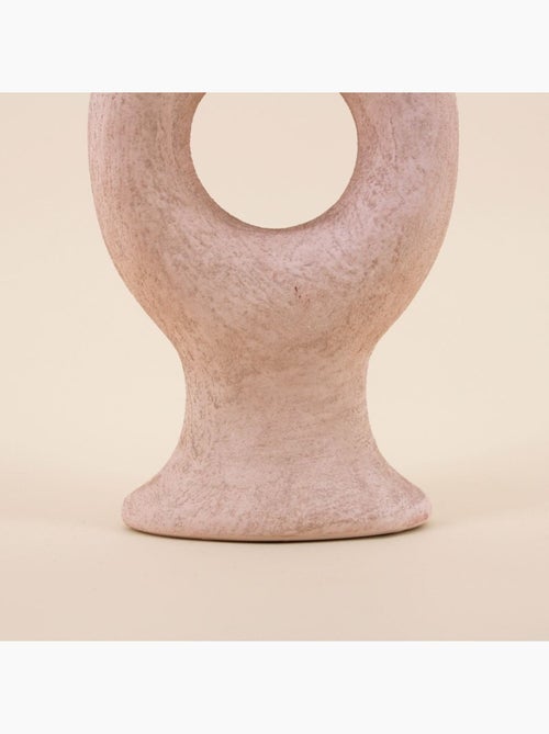 Bougeoir donuts en grès sable 45cm - Kiabi