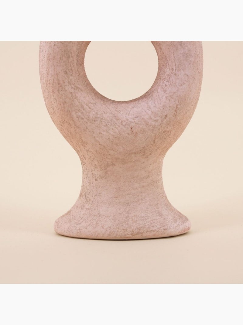 Bougeoir donuts en grès sable 45cm Beige - Kiabi