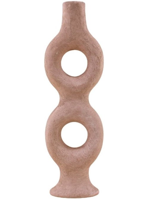 Bougeoir donuts en grès sable 45cm - Kiabi
