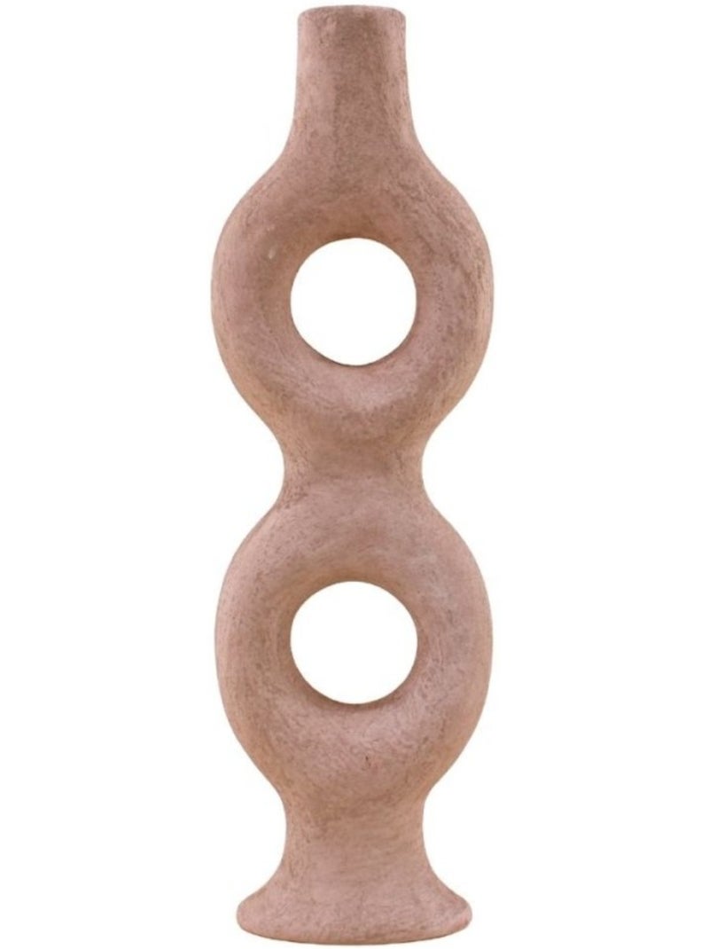 Bougeoir donuts en grès sable 45cm Beige - Kiabi