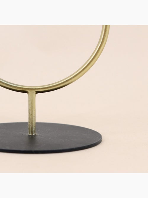 Bougeoir en métal doré 16cm - Kiabi