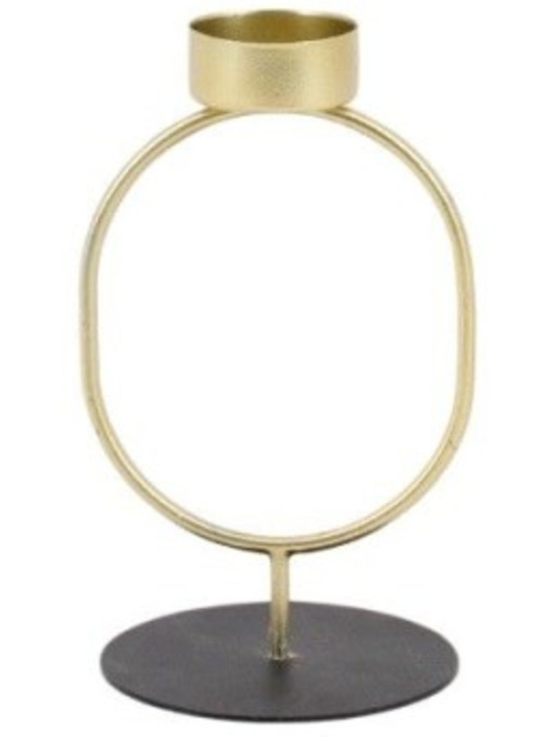 Bougeoir en métal doré 16cm Doré - Kiabi