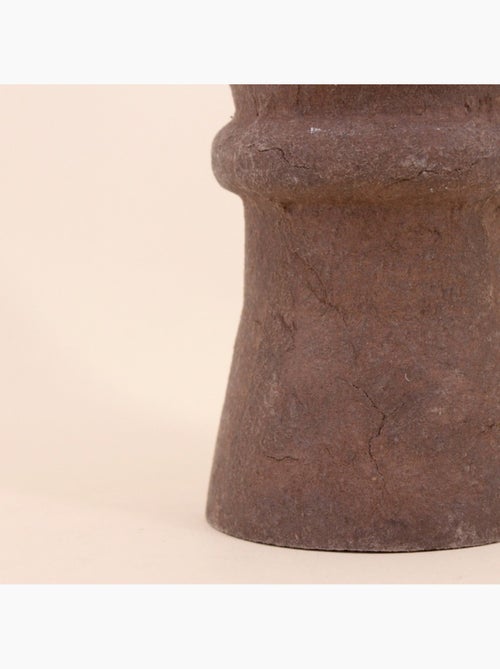 Bougeoir en papier maché marron 13,5cm - Kiabi