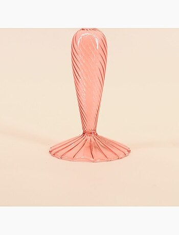 Bougeoir en verre 18cm