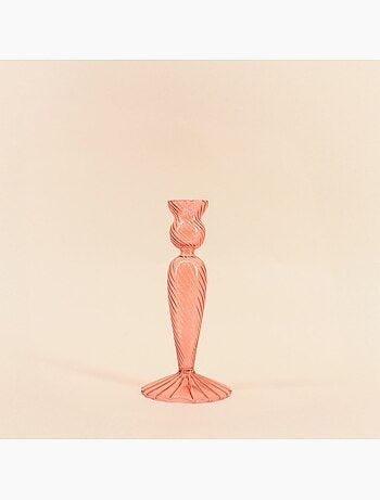 Bougeoir en verre 18cm