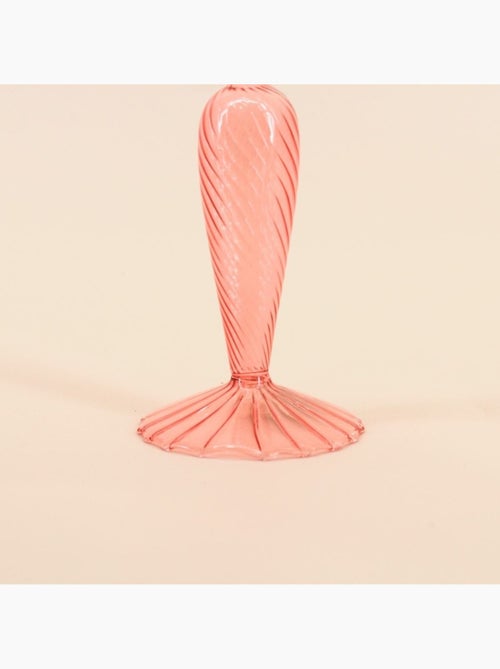 Bougeoir en verre 18cm - Kiabi