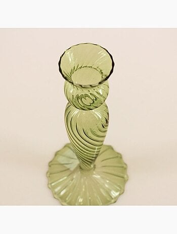 Bougeoir en verre 18cm