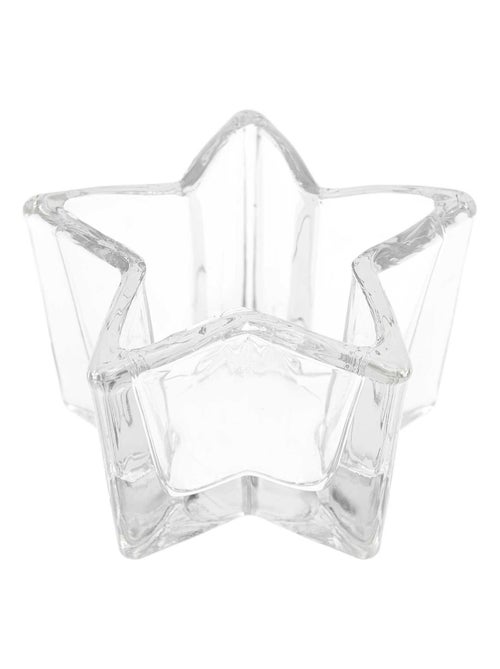 Bougeoir en verre étoile 10,8 cm - Rico Design - Kiabi