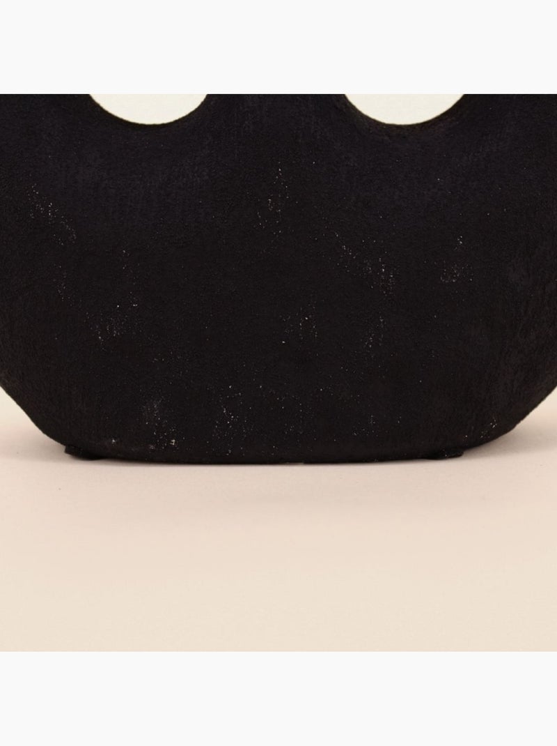 Bougeoir ethnique céramique noir 24cm Noir - Kiabi