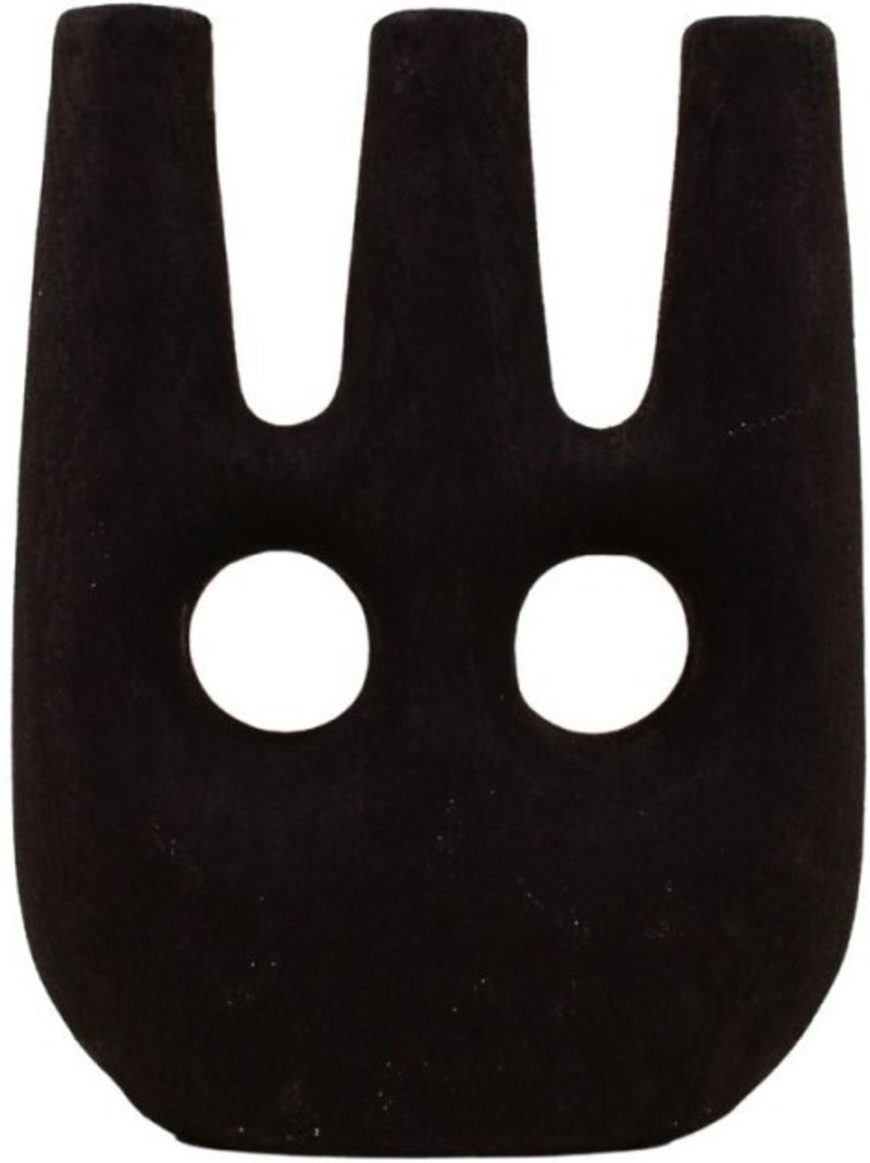 Bougeoir ethnique céramique noir 24cm Noir - Kiabi