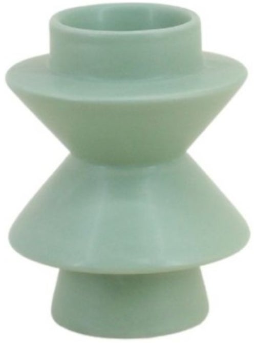Bougeoir moderne en dolomite verte 13,8x10,8cm - Kiabi