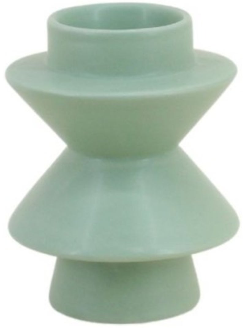 Bougeoir moderne en dolomite verte 13,8x10,8cm Vert - Kiabi