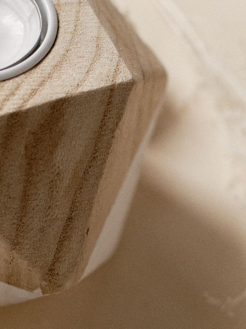 Bougeoir origami SIMPLICITY Blanc - Kiabi