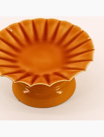 Bougeoir sur pied en métal laqué