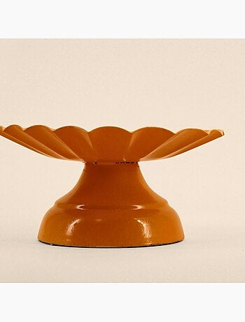 Bougeoir sur pied en métal laqué