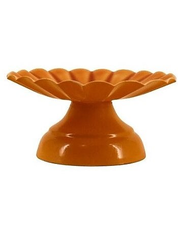 Bougeoir sur pied en métal laqué