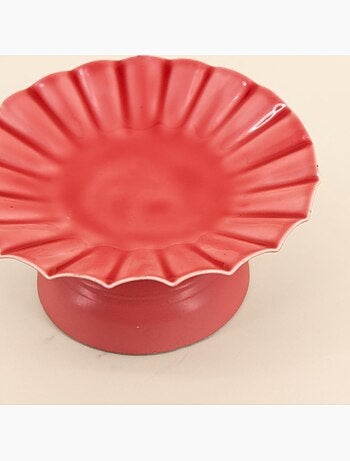 Bougeoir sur pied en métal laqué