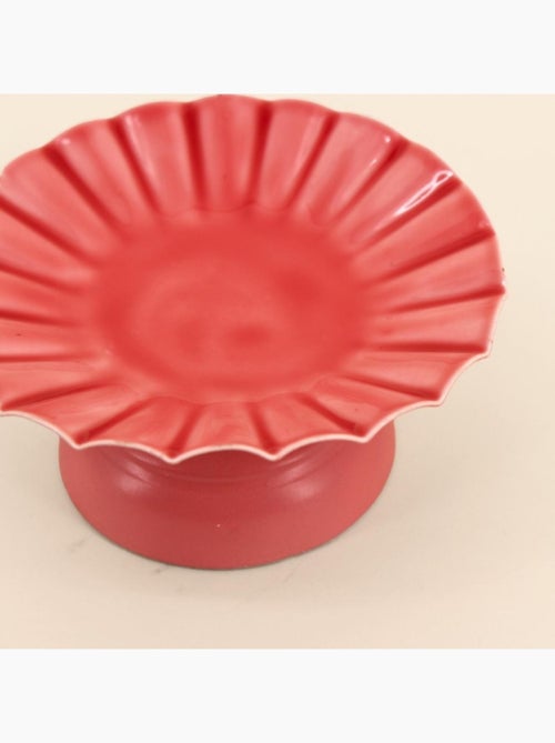 Bougeoir sur pied en métal laqué - Kiabi