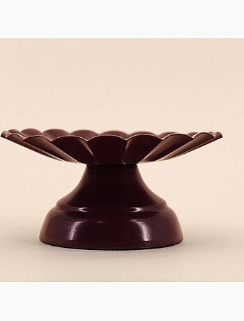 Bougeoir sur pied en métal laqué