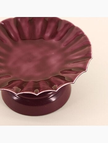 Bougeoir sur pied en métal laqué