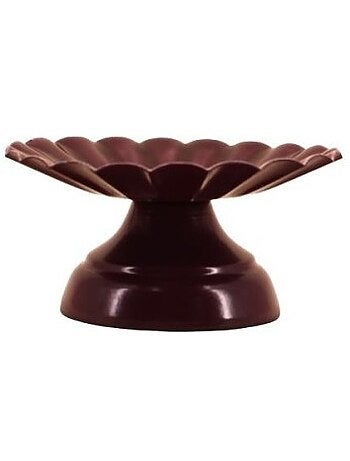 Bougeoir sur pied en métal laqué