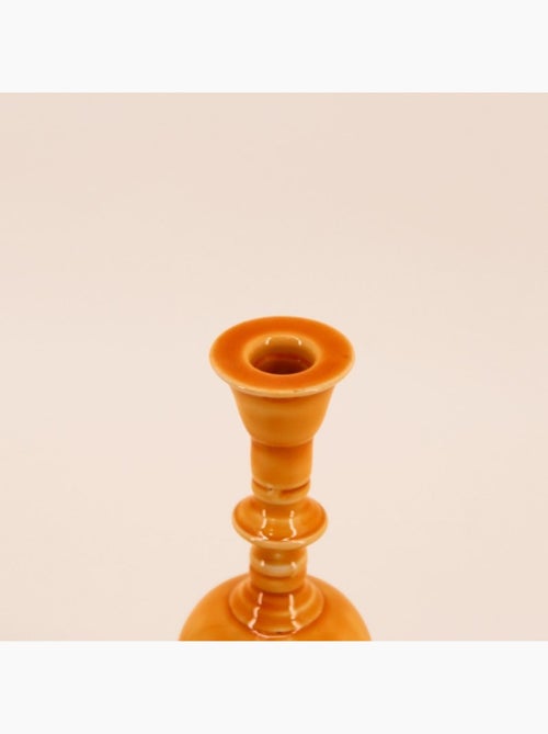 Bougeoir vintage en métal laqué 25cm - Kiabi
