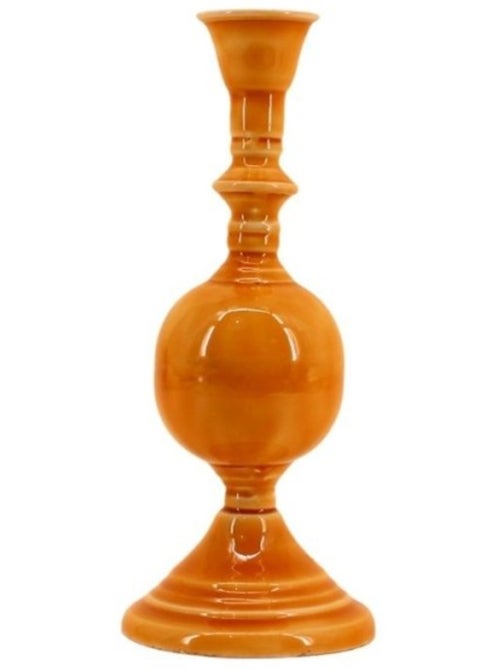 Bougeoir vintage en métal laqué 25cm - Kiabi
