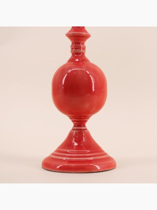 Bougeoir vintage en métal laqué 25cm - Kiabi