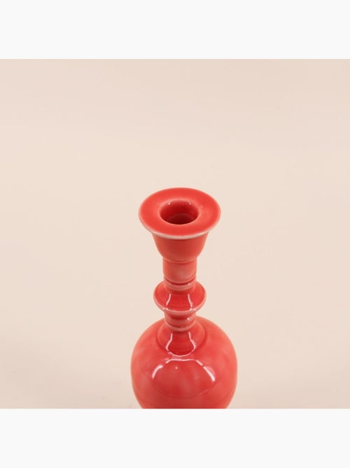 Bougeoir vintage en métal laqué 25cm - Kiabi