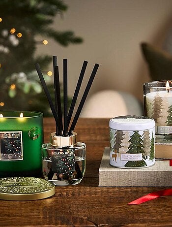 Bougie 2 mèches Ellipse Sapin de Noël