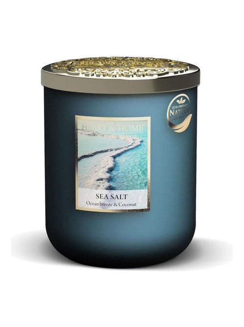 Bougie à la cire de soja sels marins - Kiabi