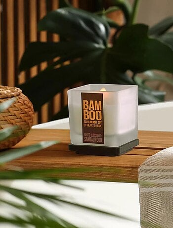 Bougie bambou fleur de cerisier et bois de santal