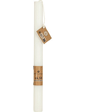 Bougie bâton à mèche en coton demi
