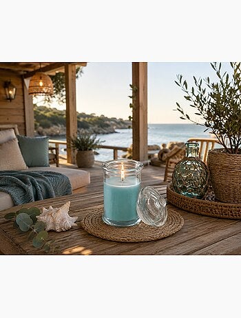 Bougie bocal en verre Embrun