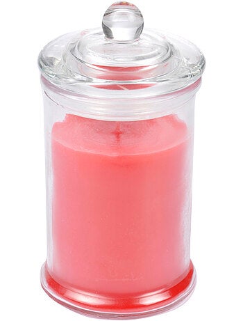 Bougie bocal en verre Fraise