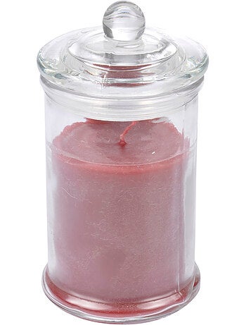 Bougie bocal en verre Fruit rouge