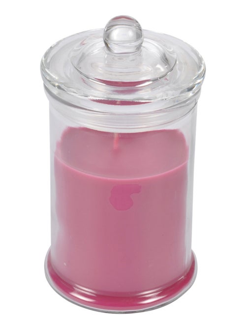 Bougie bocal en verre senteur Orchidee rose - Kiabi