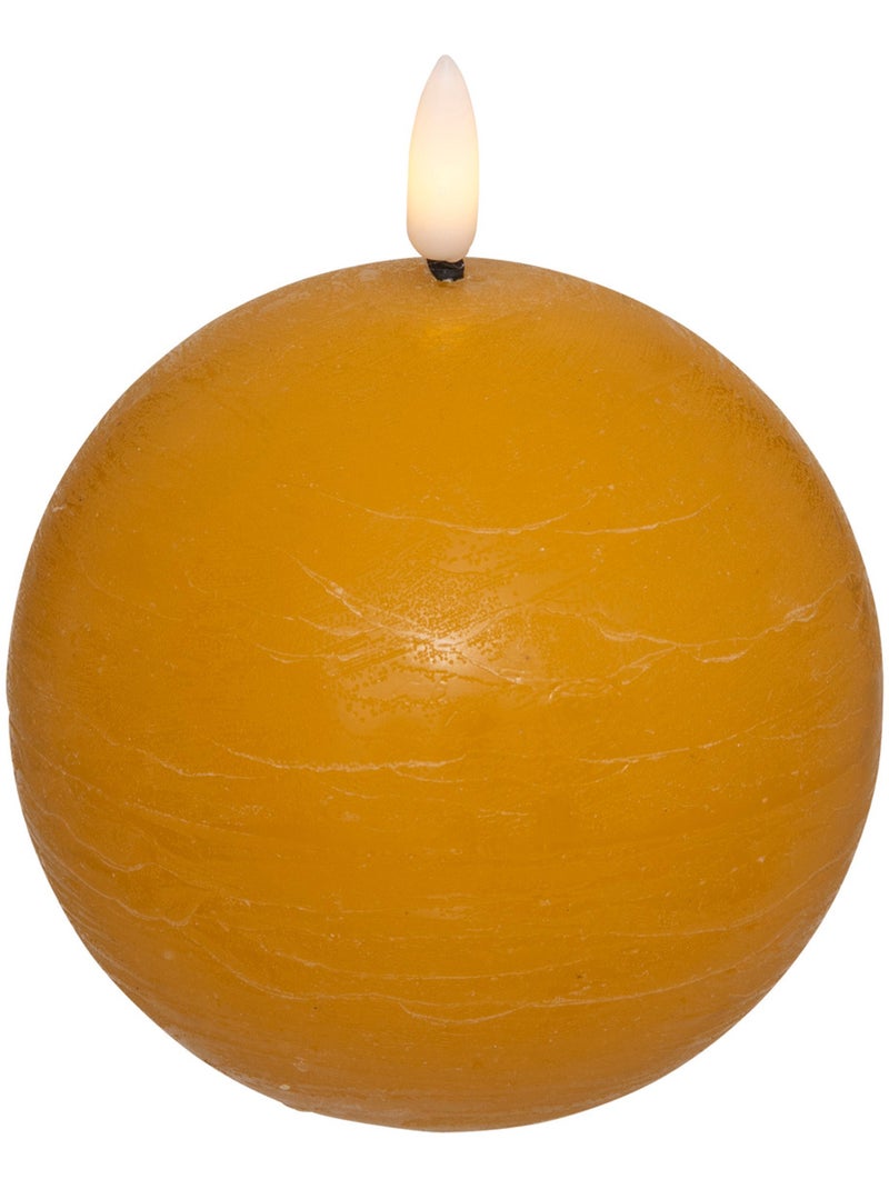 Bougie boule à led MOLIA Jaune - Kiabi